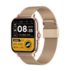  Đồng hồ thông minh GT50 Gold Steel – 1.69 inch, Bluetooth Gọi / NFC, chống nước IP67 