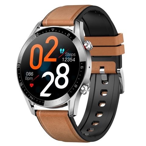 Đồng hồ thông minh Hamtod GT05 Brown – TFT 1,28 inch, Bluetooth, Theo dõi sức khỏe
