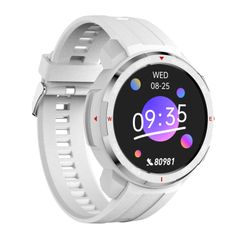  Đồng hồ thông minh MT12 1.28 inch White – màn hình TFT, hỗ trợ cuộc gọi Bluetooth & bộ nhớ 8G 
