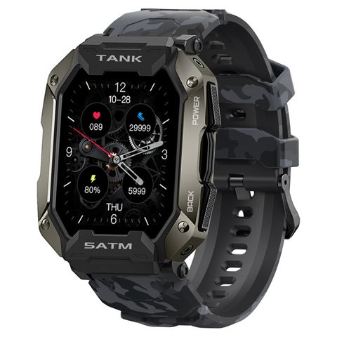 Tank M1 1.72 inch Camouflage Black – Đồng hồ thông minh chống nước & theo dõi sức khỏe