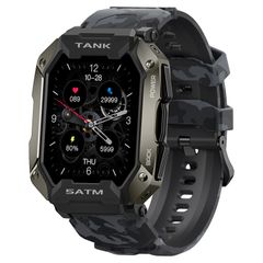  Tank M1 1.72 inch Camouflage Black – Đồng hồ thông minh chống nước & theo dõi sức khỏe 
