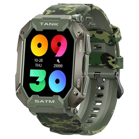 Tank M1 1.72 inch Camouflage Green – Đồng hồ thông minh theo dõi nhịp tim & huyết áp