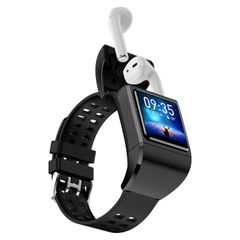  G36PRO Black - 1.3 inch Màn hình IPS Tai nghe thông minh, hỗ trợ đo huyết áp / theo dõi giấc ngủ 