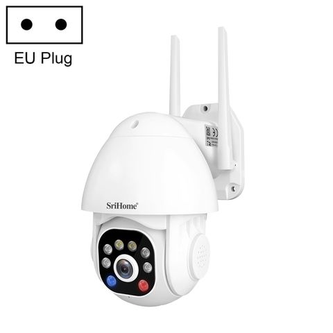 SriHome SH039B – Camera mái vòm 3MP IP66 với âm thanh và báo động ánh sáng