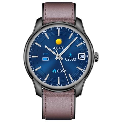 Đồng hồ thông minh W9 Đen và Cà phê tối – Màn hình 1.3 inch, theo dõi sức khỏe, chống nước IP67