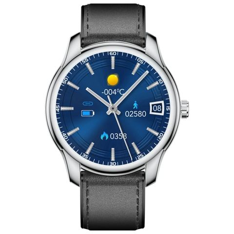 Đồng hồ thông minh W9 Bạc và Đen– Màn hình 1.3 inch, theo dõi sức khỏe, chống nước IP67