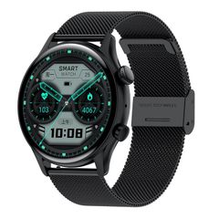  HK8PRO Màu Đen – Smartwatch 1,36 inch, NFC, Nhắc nhở ít vận động & Chế độ thể thao 