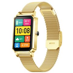  Đồng hồ thông minh NX2 Vàng kim – Màn hình 1.13 inch, Theo dõi sức khỏe & Chu kỳ sinh lý cho phụ nữ 