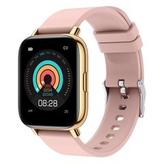  Rogbid Rowatch 2S Pink – Đồng hồ thông minh vuông 1.65 inch, chống nước IP68, theo dõi huyết áp & giấc ngủ 