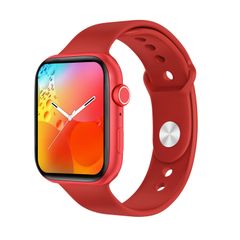  I7 Pro+ Red – Đồng hồ thông minh 1.75 inch TFT, hỗ trợ đo huyết áp, theo dõi giấc ngủ và sạc không dây 