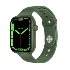  I7 Pro+ Green – Đồng hồ thông minh 1.75 inch TFT, hỗ trợ đo huyết áp, theo dõi giấc ngủ và sạc không dây 