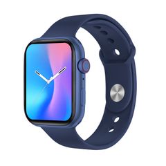  I7 Pro+ Blue – Đồng hồ thông minh 1.75 inch TFT, hỗ trợ đo huyết áp, theo dõi giấc ngủ và sạc không dây 