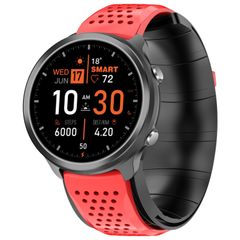  Đồng hồ thông minh P30 Red TPU Band  – Màn hình IPS 1.3 inch, Đo huyết áp bơm khí, Chống nước IP67 
