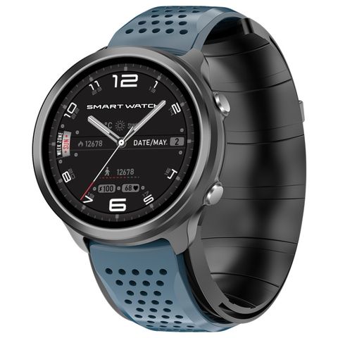 Đồng hồ thông minh P30 Blue TPU Band  – Màn hình IPS 1.3 inch, Đo huyết áp bơm khí, Chống nước IP67