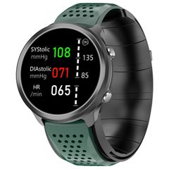  Đồng hồ thông minh P30 Green TPU Band  – Màn hình IPS 1.3 inch, Đo huyết áp bơm khí, Chống nước IP67 