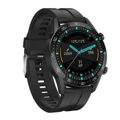  SK7Plus Black Silicone Strap – Đồng hồ thông minh dây silicon đen, đo nhịp tim, chống nước IP68 