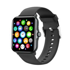  NK19 Black – Màn hình 1.69 inch sắc nét, Cuộc gọi Bluetooth, Theo dõi nhịp tim & giấc ngủ 