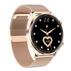  AK32 1,36 inch Silicone Steel Watch Band(Gold)  – Đồng hồ thông minh 