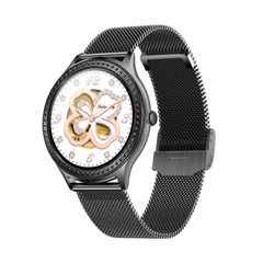  AK35 Black Steel  – Đồng hồ thông minh 1.32 inch IPS, chống nước IP68, theo dõi giấc ngủ và oxy máu 