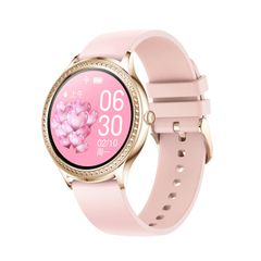  AK35 Gold Silicone – Đồng hồ thông minh 1.32 inch IPS, chống nước IP68, theo dõi giấc ngủ và oxy máu 