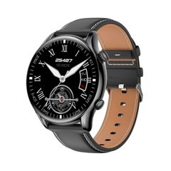  Đồng hồ thông minh X5 1,32 inch Brown Leather – Theo dõi sức khỏe toàn diện, ECG & nhiệt độ cơ thể 