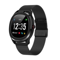  Đồng hồ thông minh T01 Black Steel Watch Strap – Màn hình 1,3 inch, chống nước IP68, dây thép 