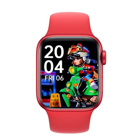Đồng hồ thông minh Watch 8 Max – Màu Đỏ, màn hình 1.85 inch, Bluetooth gọi & NFC, sạc không dây