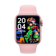  Đồng hồ thông minh Watch 8 Max – Màu Hồng, màn hình 1.85 inch, Bluetooth gọi & NFC, sạc không dây 