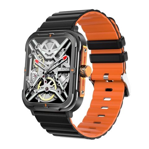 Đồng hồ thông minh D09 Orange – Màn hình TFT 1.9 inch, theo dõi huyết áp, pin 12 ngày