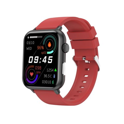 Đồng hồ thông minh E200 TPU Red – Màn hình HD 1.72 inch, Chống nước IP68, Hỗ trợ ECG & Oxy trong máu