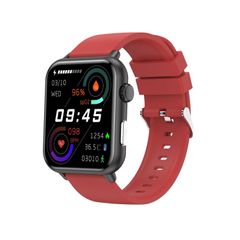  Đồng hồ thông minh E200 TPU Red – Màn hình HD 1.72 inch, Chống nước IP68, Hỗ trợ ECG & Oxy trong máu 
