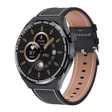 MD3MAX Porsche 1,39 inch – Đồng hồ thông minh dây da, theo dõi nhịp tim