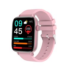  T49 1,9 inch Pink – Đồng hồ thông minh màn hình vuông HD, hỗ trợ theo dõi nhịp tim / Gọi qua Bluetooth 