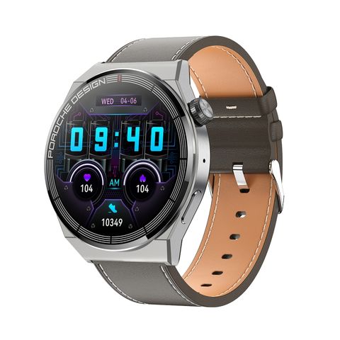 OCHSTIN 5HK46P Brown Leather – ĐỒNG HỒ THÔNG MINH MÀN HÌNH TRÒN GỌI BLUETOOTH, CHỐNG NƯỚC IP68