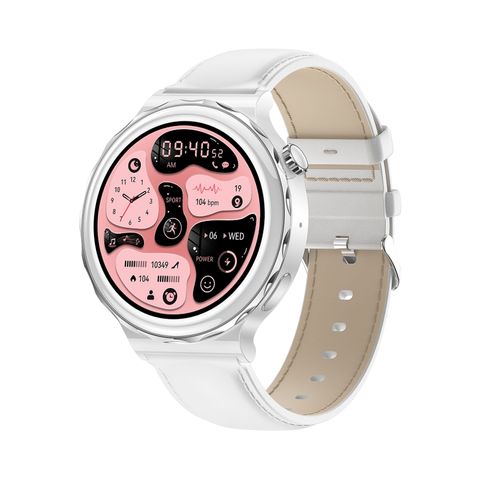 Đồng hồ thông minh Ochstin 5HK43 1,32 inch Leather Silver – Gọi Bluetooth, IP68