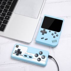  Máy chơi game cầm tay MK800 Xanh Dương - Double 3.0 inch Macaron – 800 trò chơi tích hợp 