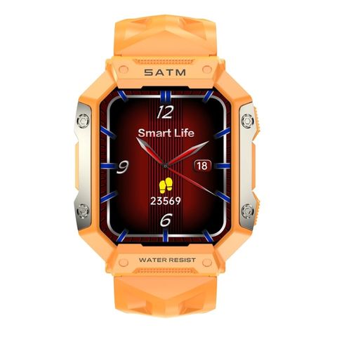 Đồng hồ thể thao thông minh PG333 Orange - chống nước1.91 inch – Hỗ trợ theo dõi nhịp tim / theo dõi huyết áp