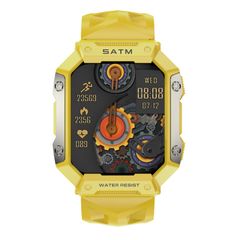  Đồng hồ thể thao thông minh PG333 Yellow - chống nước1.91 inch – Hỗ trợ theo dõi nhịp tim / theo dõi huyết áp 
