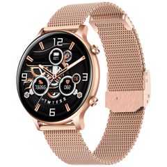  Đồng hồ thông minh HT12 Gold Steel – Màn hình 1,32 inch, Bluetooth, IP67, dây silicon 