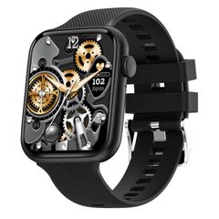  Đồng hồ thông minh HT15 Black  – Màn hình 1.85 inch, dây silicon, chống nước IP67, hỗ trợ gọi điện Bluetooth 