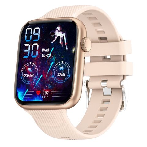 Đồng hồ thông minh HT15 Pink – Màn hình 1.85 inch, dây silicon, chống nước IP67, hỗ trợ gọi điện Bluetooth