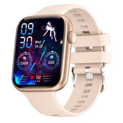  Đồng hồ thông minh HT15 Pink – Màn hình 1.85 inch, dây silicon, chống nước IP67, hỗ trợ gọi điện Bluetooth 
