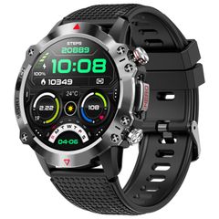  Đồng hồ thông minh K10 Black– Màn hình IPS 1.39 inch, Chống nước IP67, Theo dõi nhịp tim/giấc ngủ 