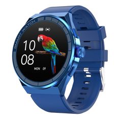  Đồng hồ thông minh BM01 Silicone Band (Blue) 1.45 inch, chống nước cao cấp 