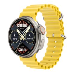  Đồng hồ thông minh K9 Ultra Pro Yellow 1.39 inch Dây silicon chống nước IP67 