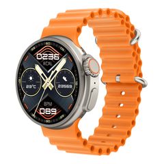  Đồng hồ thông minh K9 Ultra Pro Orange 1.39 inch Dây silicon chống nước IP67 