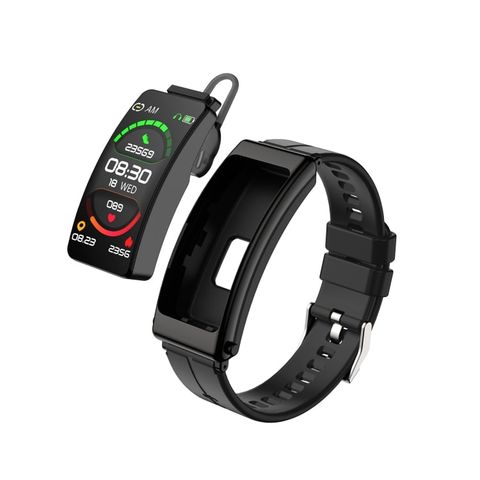 K13 Silicone Black – Đồng hồ thông minh Bluetooth 5.2, tai nghe tháo rời, pin bền đến 7 ngày