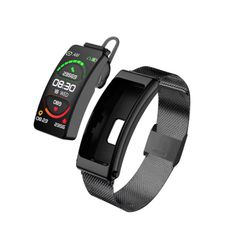  K13 Steel Band Black – Đồng hồ thông minh Bluetooth 5.2, tai nghe tháo rời, pin bền đến 7 ngày 