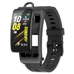  K20 Silicone Band Black – Đồng hồ thông minh chống nước, hỗ trợ cuộc gọi Bluetooth 