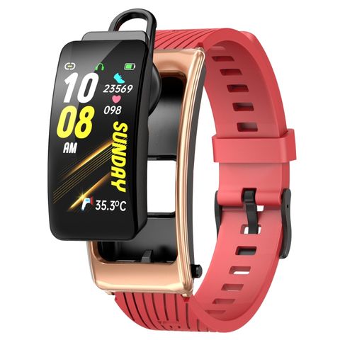 K20 Silicone Band Black Rose Gold – Đồng hồ thông minh chống nước, hỗ trợ cuộc gọi Bluetooth
